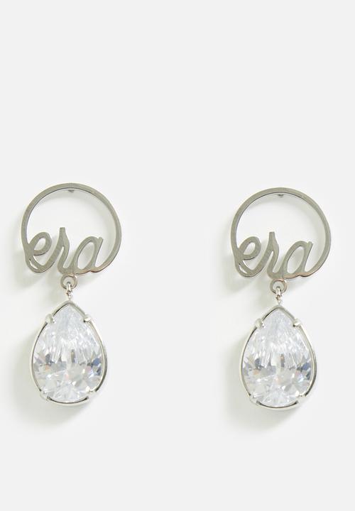 ERA by DJ Zinhle - ERA teardrop earrings - Silver