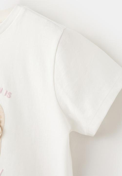 MANGO - T-Shirt Chancla - Natural