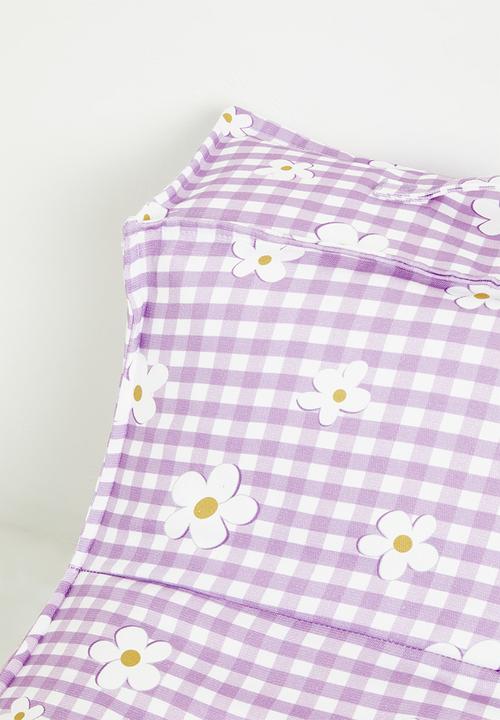 Sixth Floor - Poppy Kids Beanbag - Check Flower