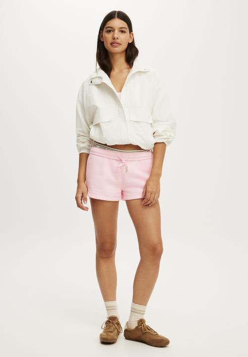 Cotton On - Ultra Soft Double Strap Back Crop - Cherry Dream/White