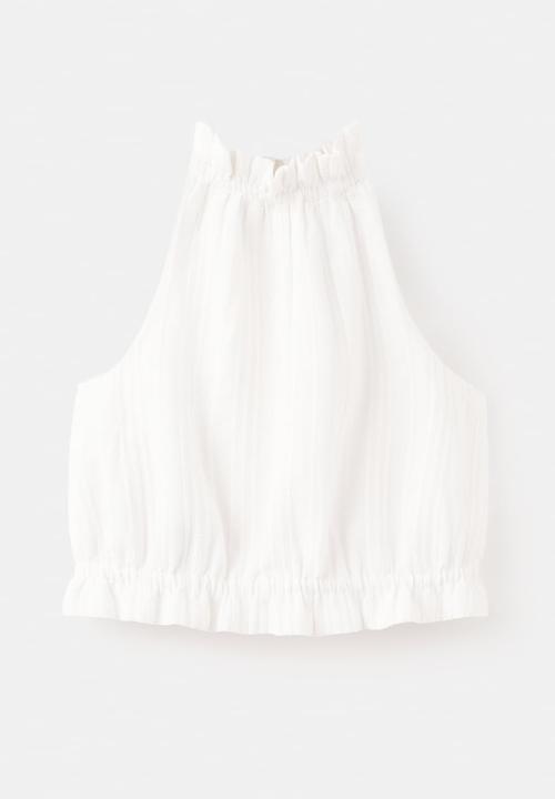 MANGO - Blouse Tree - White