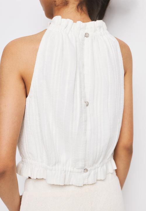 MANGO - Blouse Tree - White