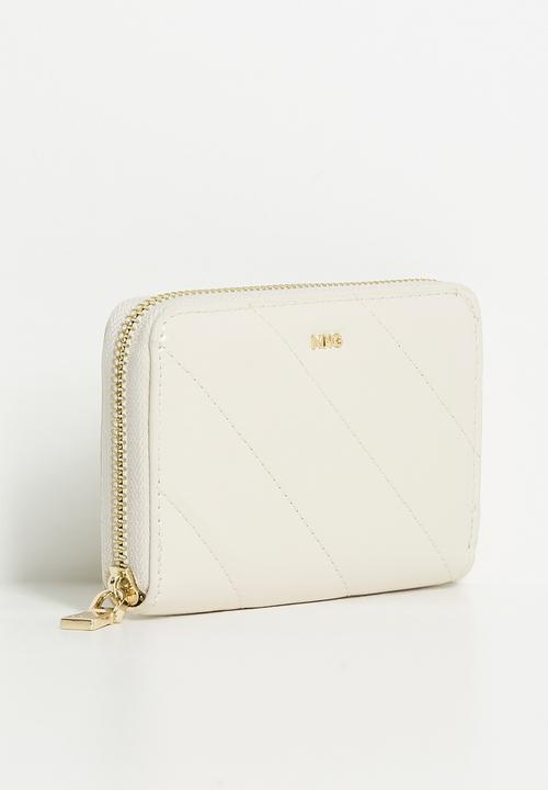 MANGO - Wallet m diagonal - natural