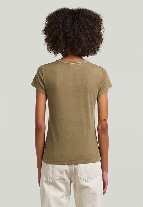 G-STAR - Overdyed eyben slim v t 2.0 wmn - teak gd
