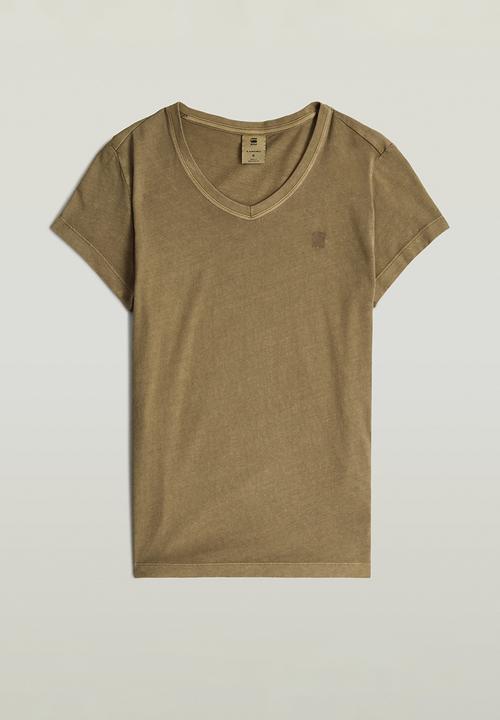 G-STAR - Overdyed eyben slim v t 2.0 wmn - teak gd