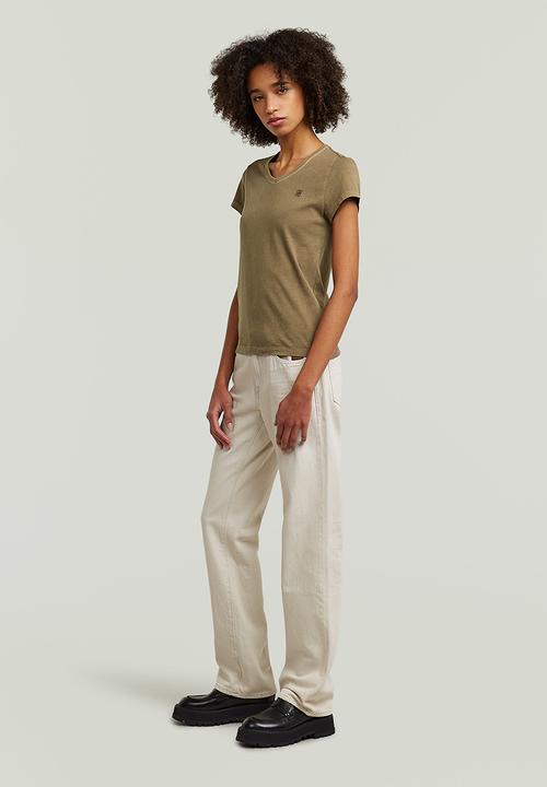 G-STAR - Overdyed eyben slim v t 2.0 wmn - teak gd