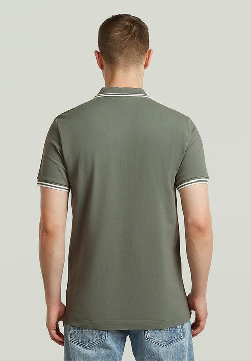 G-STAR - Dunda Slim Stripe Polo Short Sleeve - Orphus
