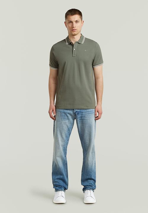 G-STAR - Dunda Slim Stripe Polo Short Sleeve - Orphus