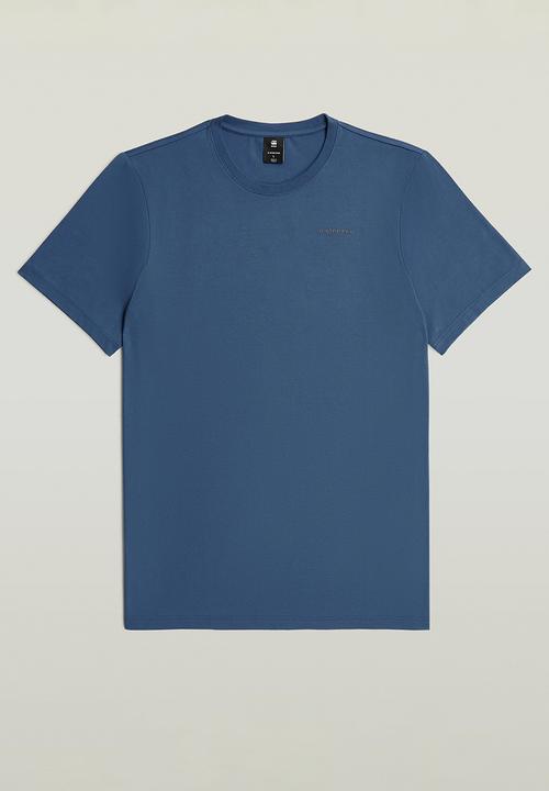 G-STAR - Slim Base R T Short Sleeve - Rank Blue