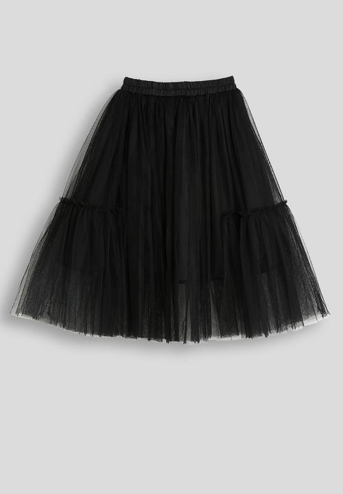 Pop Candy - Tiered tulle skirt - black