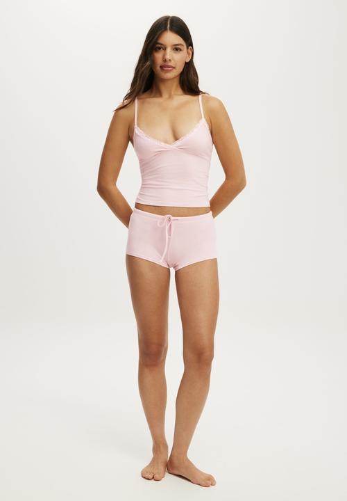 Cotton On - Dreamy soft lace triangle cami - pink kiss