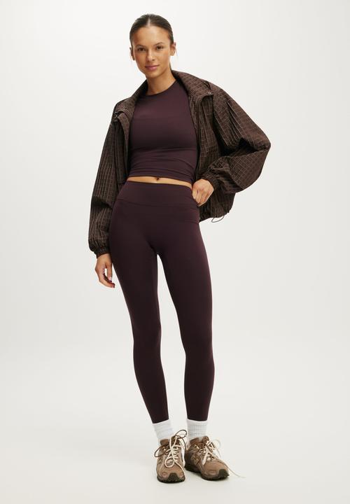 Cotton On - Ultra Soft Contour Full Length Tight - Italian Plum