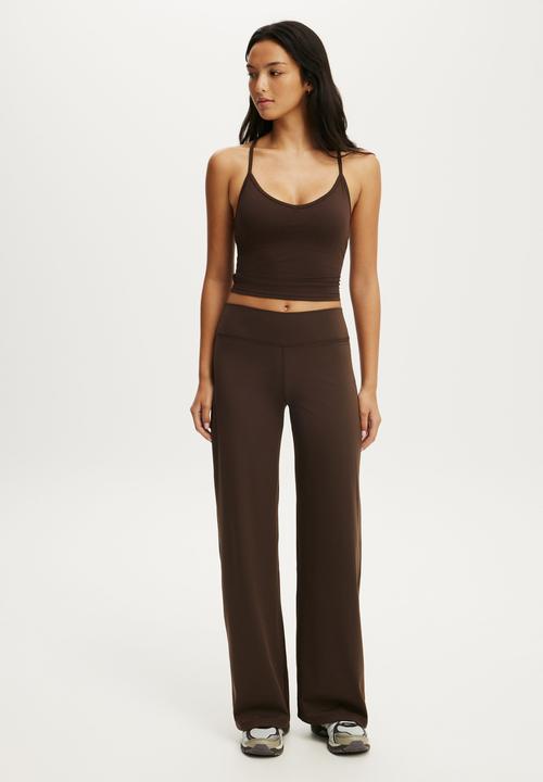 Cotton On - Studio Wide Leg Pant - French Roast