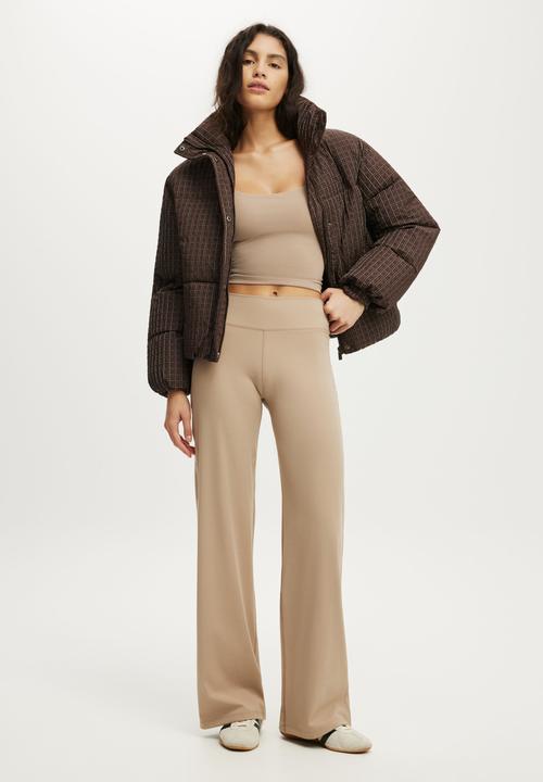 Cotton On - Studio Wide Leg Pant - Latte