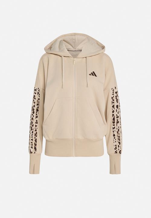 adidas Performance - W Aop 3S Ft Fz - Crystal Linen/Multicolor/Khaki Six