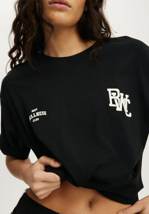 Cotton On - Active Graphic Tee - Black/Body Bwc