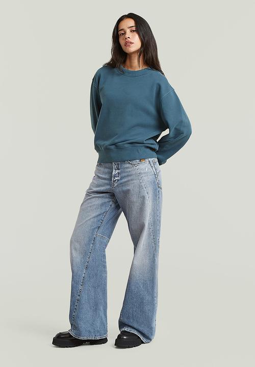 G-STAR - Washed relaxed r sw wmn - rank blue gd