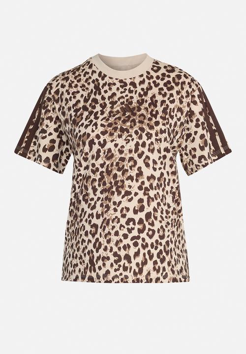 adidas Performance - W Aop Sj Tee - Multicolor/Crystal Linen