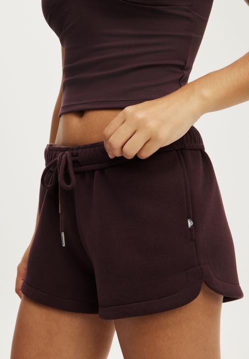 Cotton On - Plush Classic Mini Short - Italian Plum
