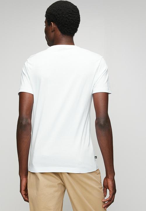 POLO - Printed Houndstooth Short Sleeve Tee - White