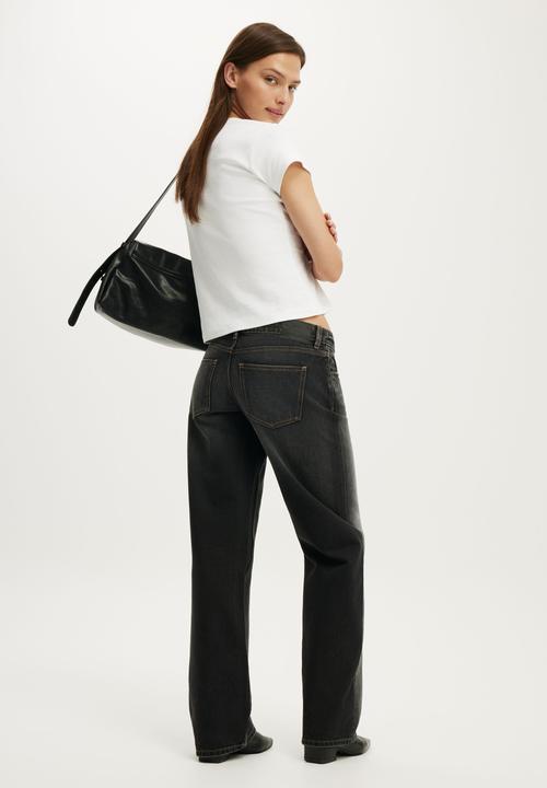 Cotton On - Low Rise Straight Jean - Drift Black