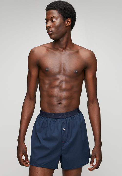 Jockey - 2Pk Loe Woven Boxer Shorts - Blue Multi