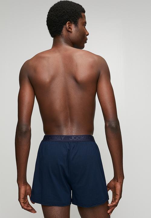 Jockey - Classic Cotton Knit Boxer - Navy Blue