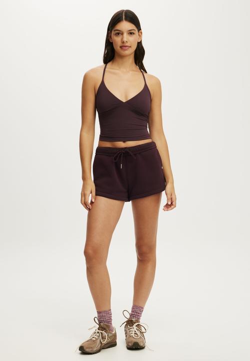 Cotton On - Ultra Soft Tri Crossback Cami - Italian Plum