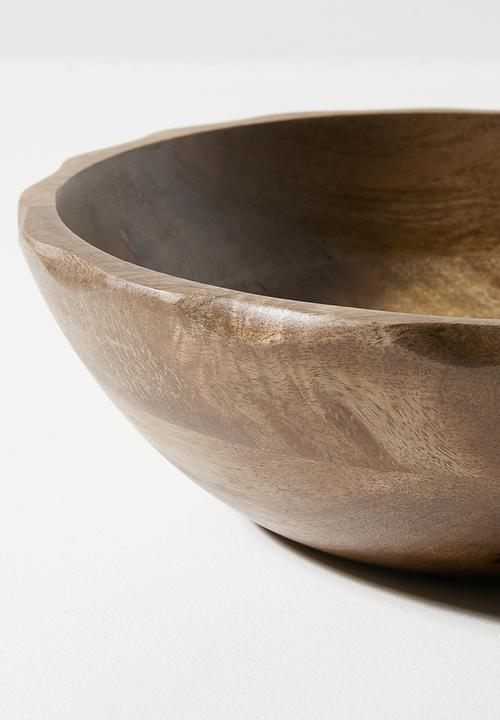 Sixth Floor - Wooden Ripple Salad Bowl - Natural