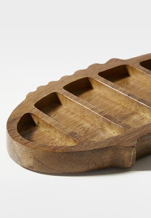 Sixth Floor - Wooden Fish Serving Tray Natural