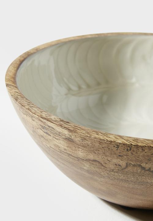 Sixth Floor - Resin Inlay Serving bowl - Natural