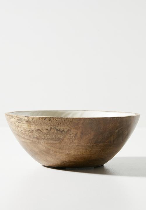 Sixth Floor - Resin Inlay Serving bowl - Natural