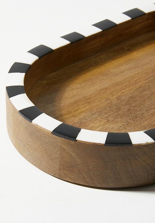 Sixth Floor - Wooden Checkerboard Display Tray Natural