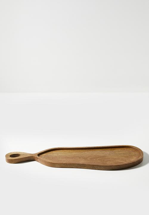 Sixth Floor - Organic Wooden Platters Set 2 Natural
