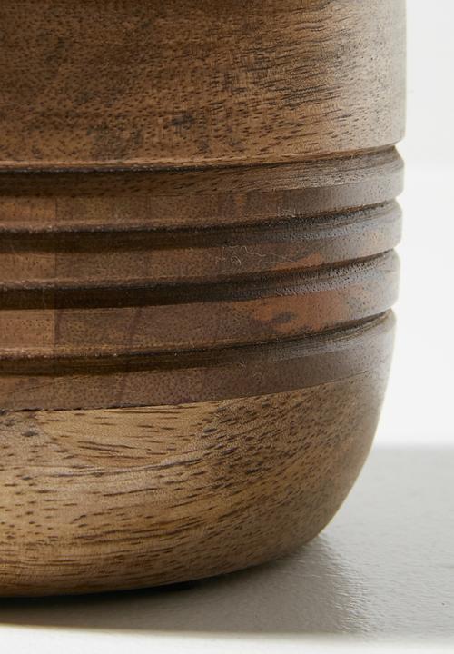 Sixth Floor - Wooden Storage Jar Natural