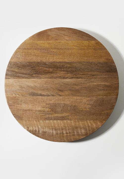 Sixth Floor - Round Wooden Butchers Block Natural