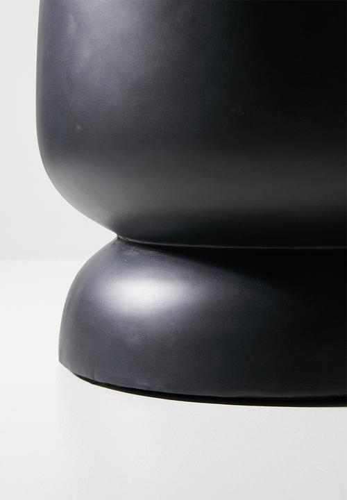 Sixth Floor - Luka Indoor/Outdoor Fibreclay Planter - Black