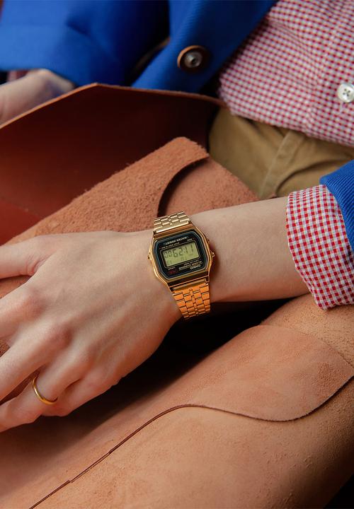 Casio - Digital Alarm Chrono Retro - Gold/Black