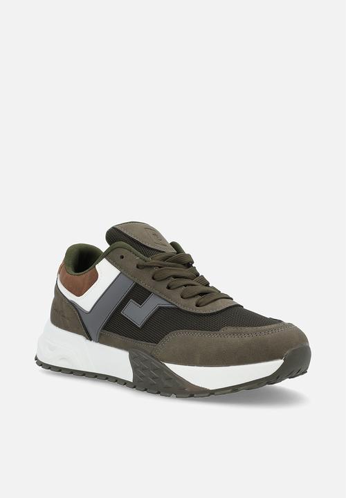 Pierre Cardin - Finnick Casual Lace Up - Olive Multi