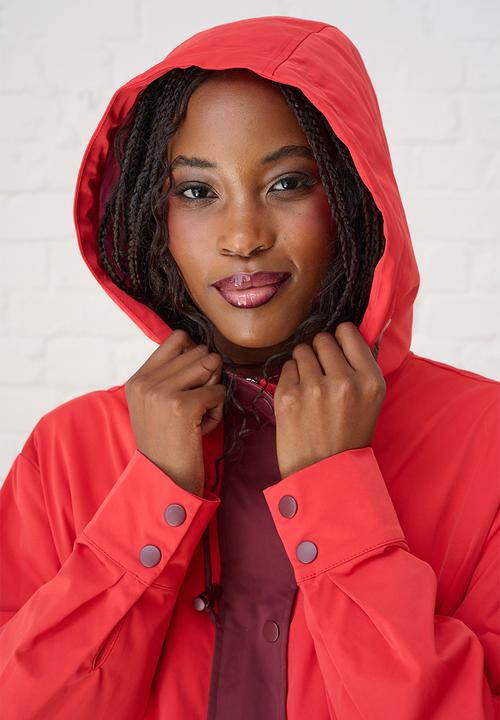Me&B - Colourblock Raincoat - Red/Pink