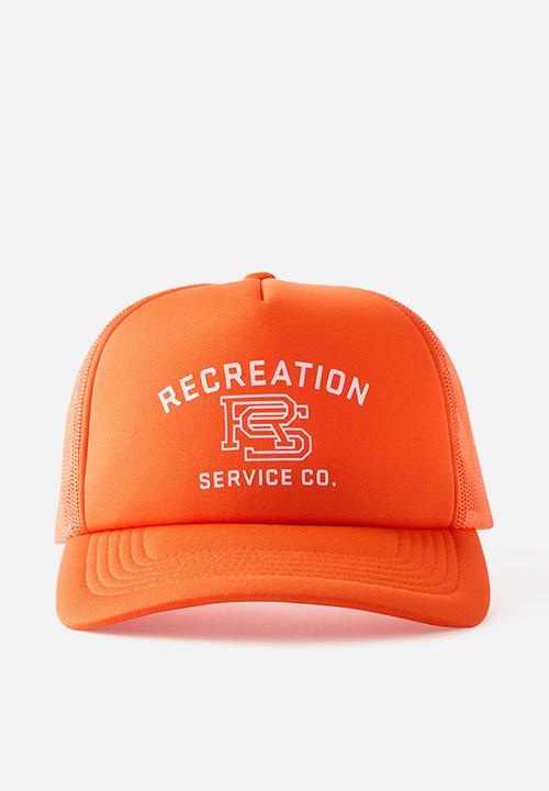 Cotton On - TRUCKER HAT - ORANGE/RECREATION