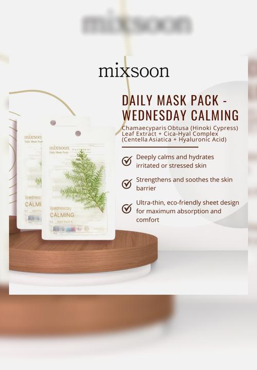 MIXSOON - Daily Sheet Mask Wednesday - Calming