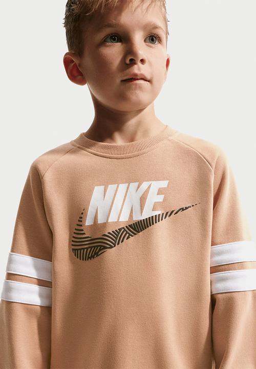 Nike - Nkb B Nsw Itz Ft Oversize Crew  -  Hemp