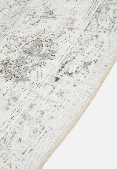 Sixth Floor - Odin Distressed Antique Round Rug - Grey