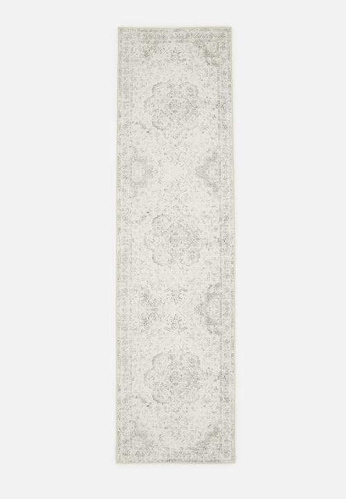 Odin Distressed Antique Runner Grey