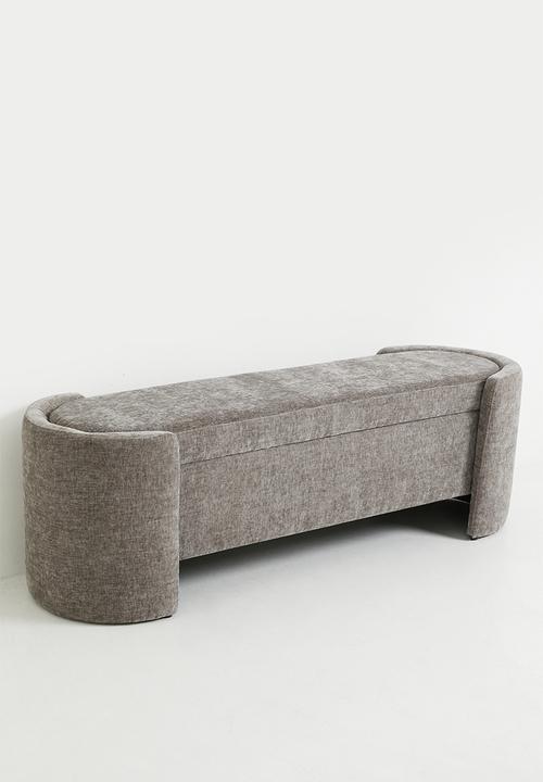 Sixth Floor - Cabo Storage Ottoman - Grey