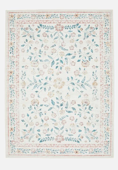 Elio Floral Rug Pink