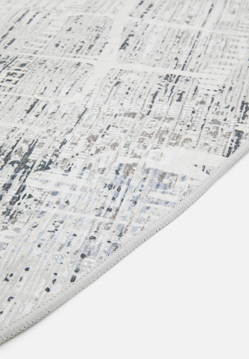 Sixth Floor - Nik Distressed Round Rug Grey