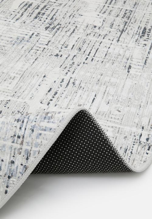 Sixth Floor - Nik Distressed Round Rug Grey