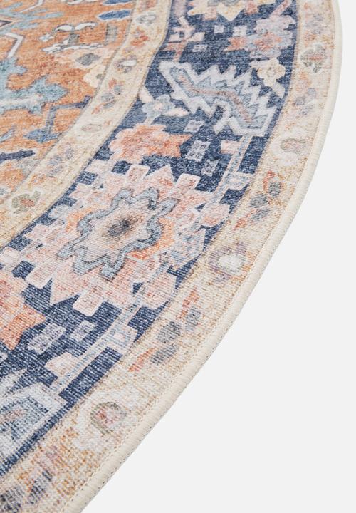 Sixth Floor - Rumi Vintage Antique Round Rug Rust